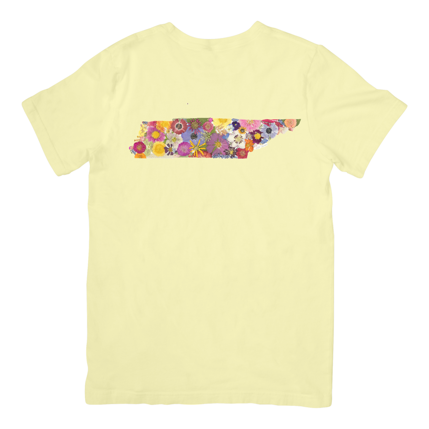 Tennessee Themed Comfort Colors Tshirt - "Where I Bloom" Collection T-Shirts 1818 Farms Small Banana Yellow