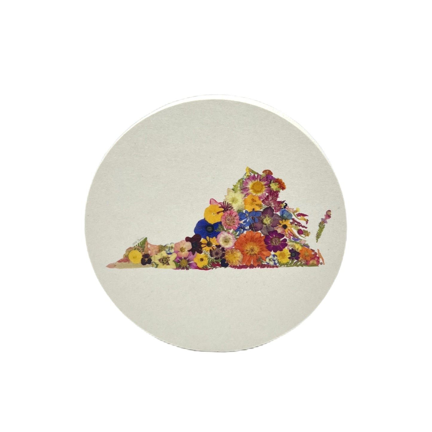 State Themed Coasters (Set of 6) - "Where I Bloom" Collection Coaster 1818 Farms Virginia