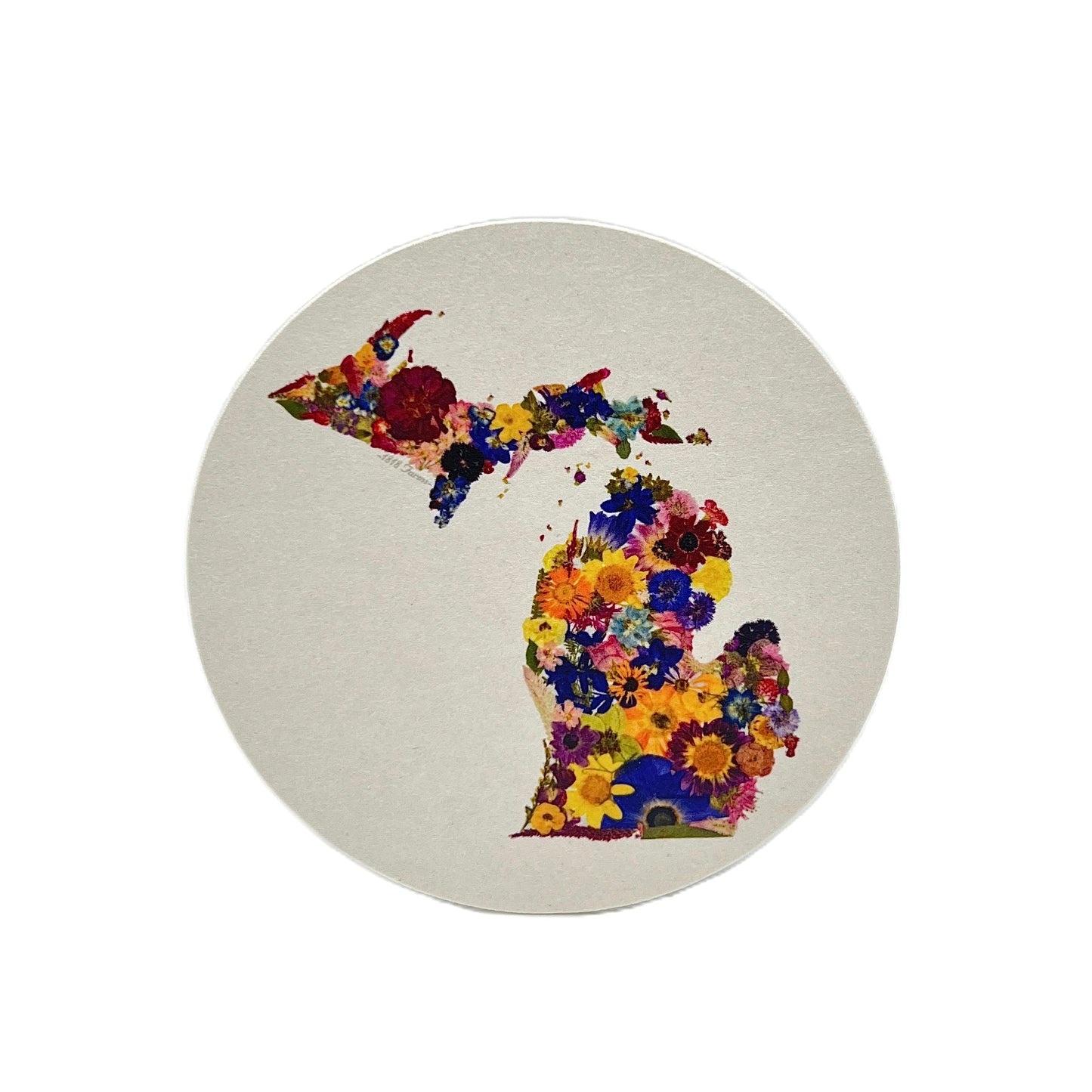 State Themed Coasters (Set of 6) - "Where I Bloom" Collection Coaster 1818 Farms Michigan