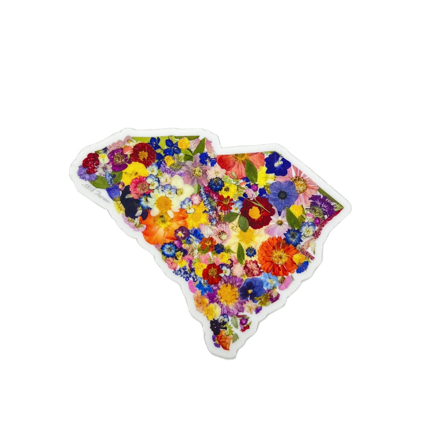 State Themed Vinyl Sticker - "Where I Bloom" Collection Vinyl Sticker 1818 Farms South Carolina