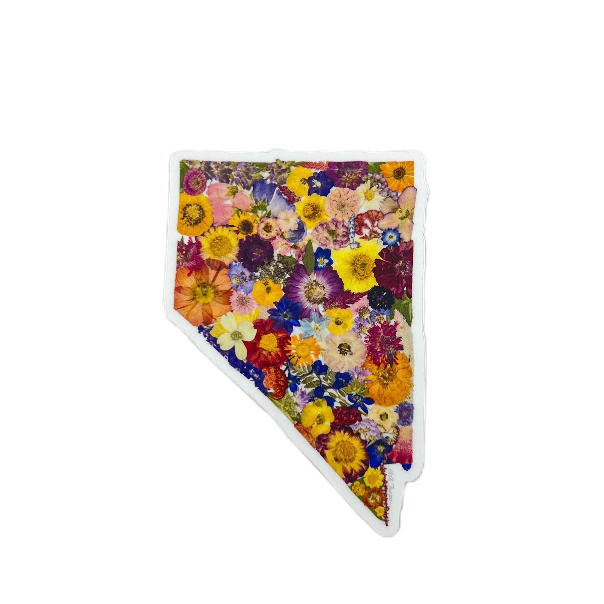 Nevada Themed Vinyl Sticker  - "Where I Bloom" Collection Vinyl Sticker 1818 Farms   