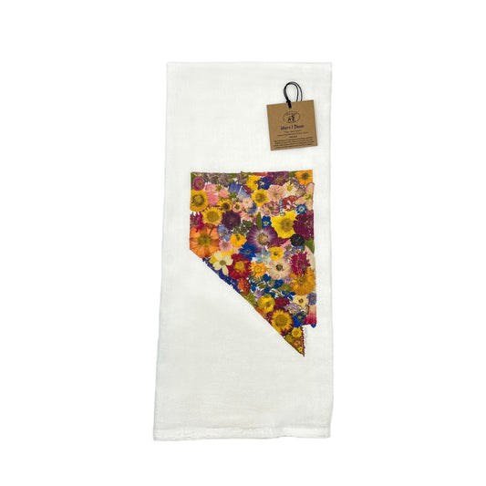 Nevada Themed Flour Sack Towel  - "Where I Bloom" Collection Towel 1818 Farms   