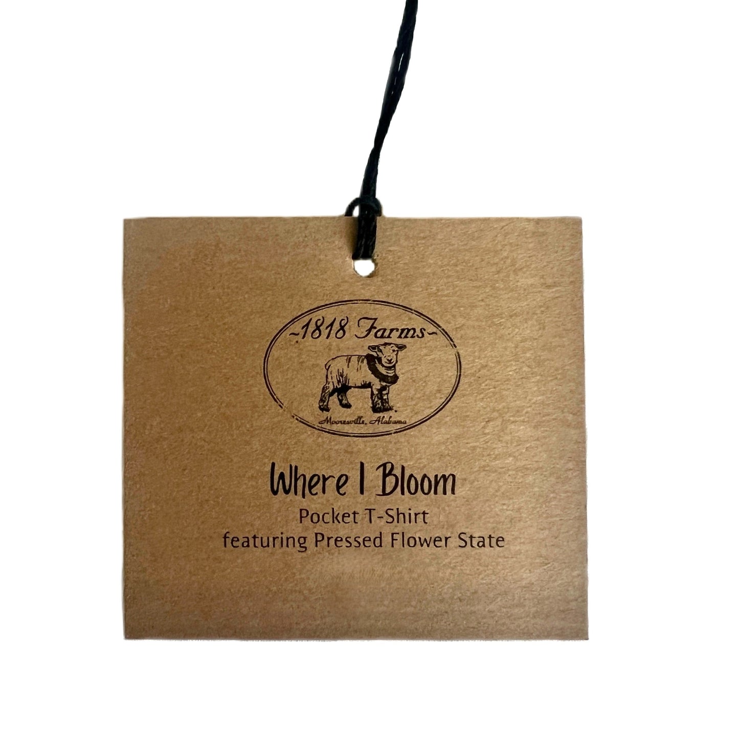 Alabama Themed Comfort Colors Tshirt - "Where I Bloom" Collection T-Shirts 1818 Farms   