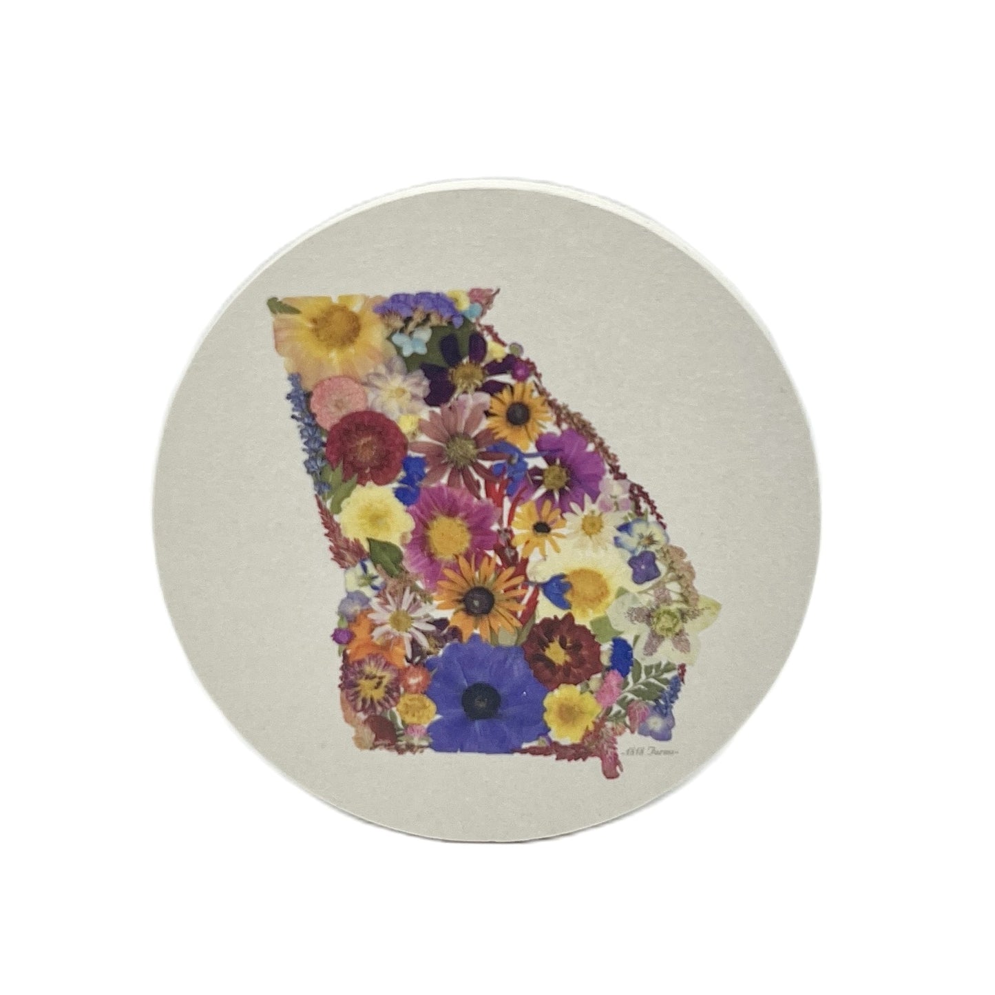 State Themed Coasters (Set of 6) - "Where I Bloom" Collection Coaster 1818 Farms Georgia  