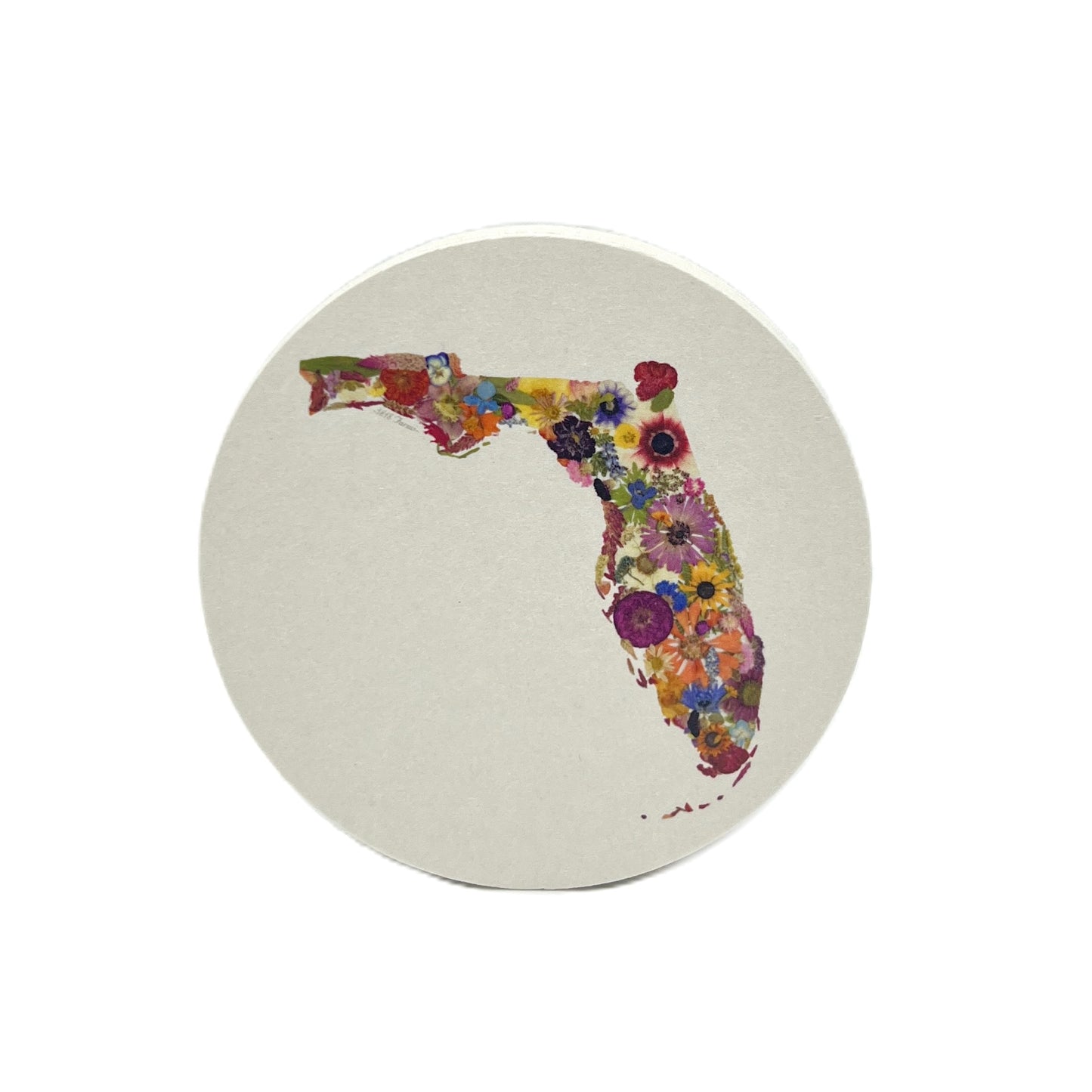 State Themed Coasters (Set of 6) - "Where I Bloom" Collection Coaster 1818 Farms Florida  