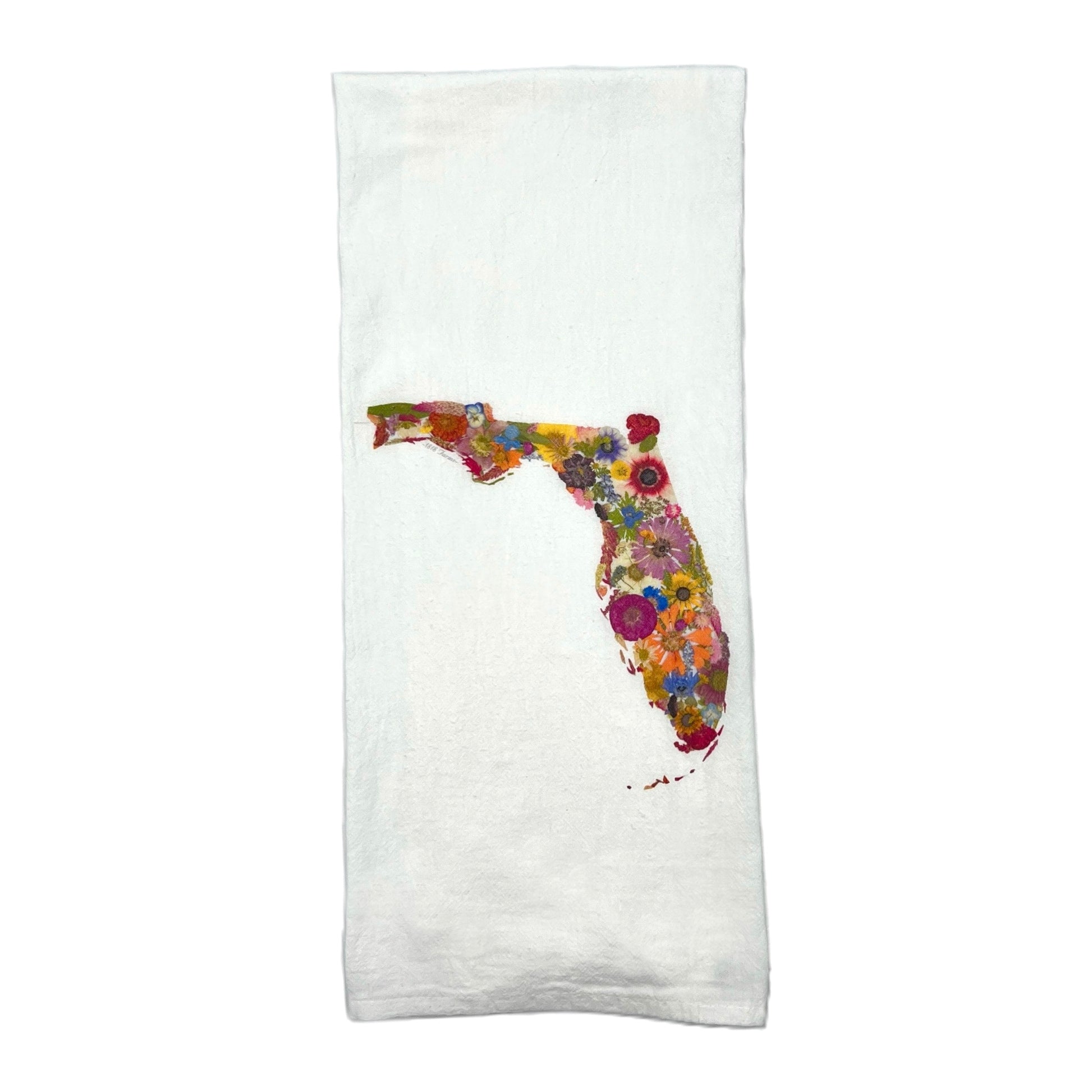 State Themed Flour Sack Towel - "Where I Bloom" Collection Towel 1818 Farms Florida  