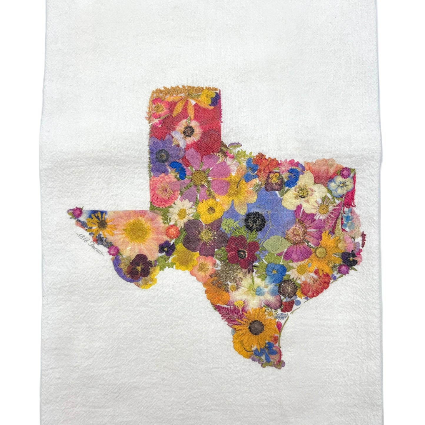 Texas Themed Flour Sack Towel - "Where I Bloom" Collection Towel 1818 Farms   