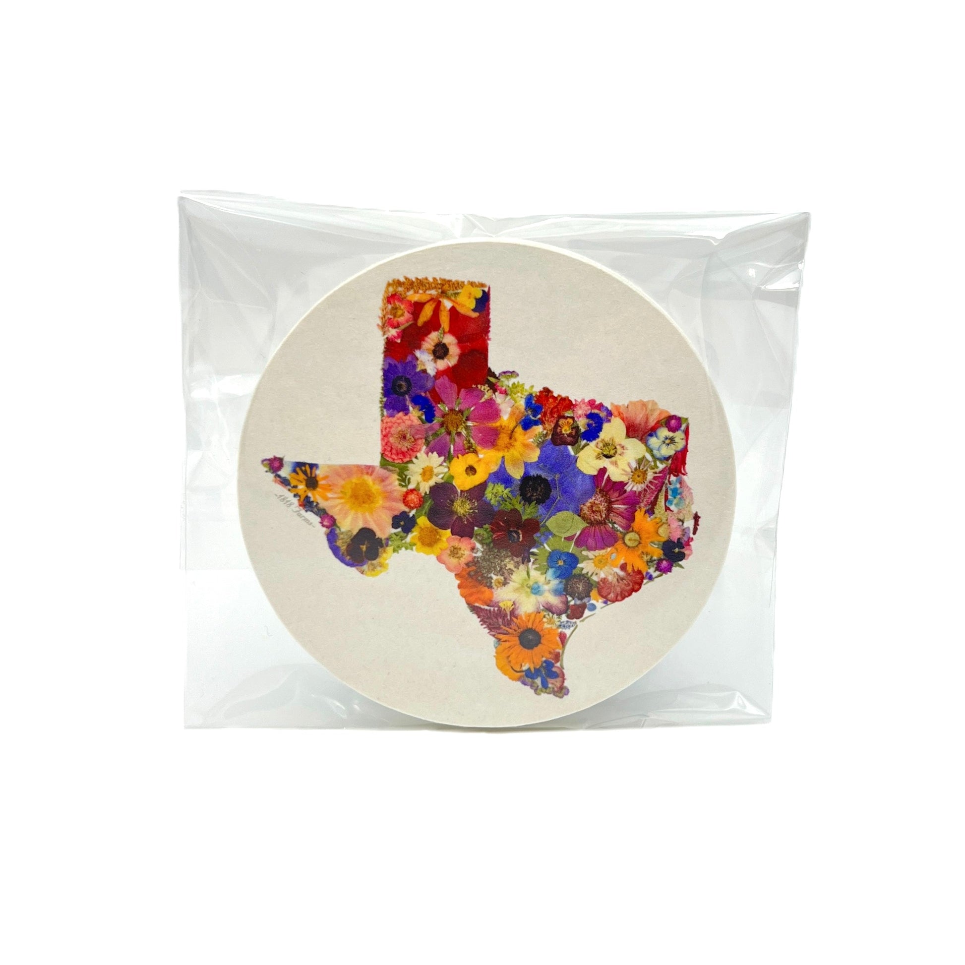 Texas Themed Coasters (Set of 6) - "Where I Bloom" Collection Coaster 1818 Farms   