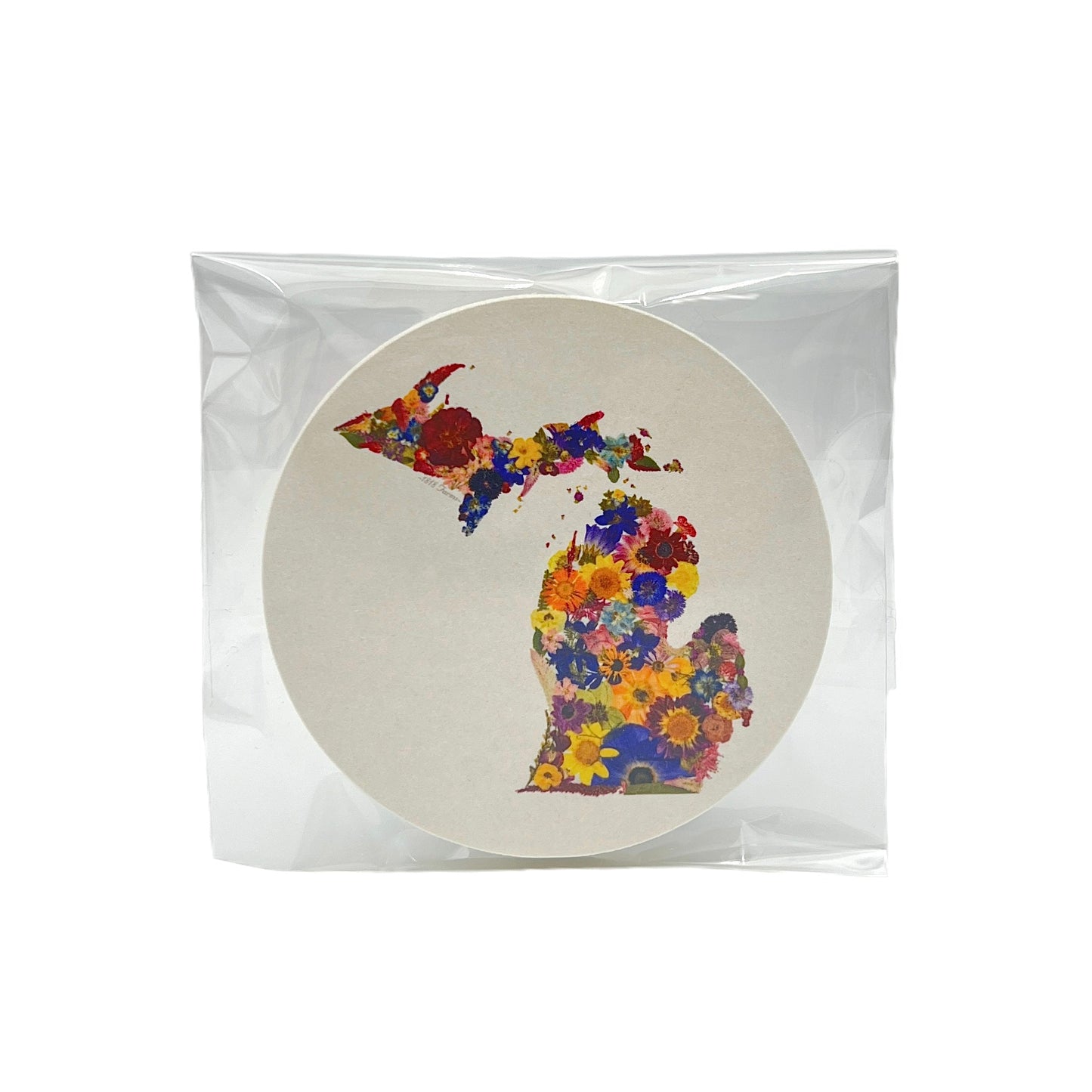 Michigan Themed Coasters (Set of 6) - "Where I Bloom" Collection Coaster 1818 Farms   