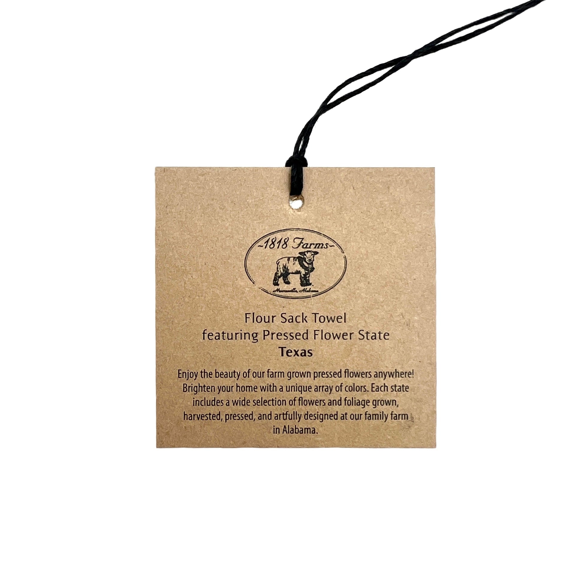 Texas Themed Flour Sack Towel - "Where I Bloom" Collection Towel 1818 Farms   
