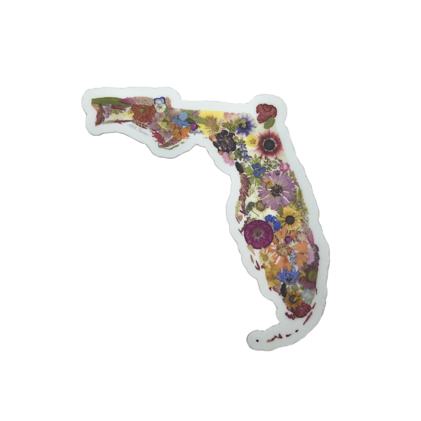 State Themed Vinyl Sticker - "Where I Bloom" Collection Vinyl Sticker 1818 Farms Florida  