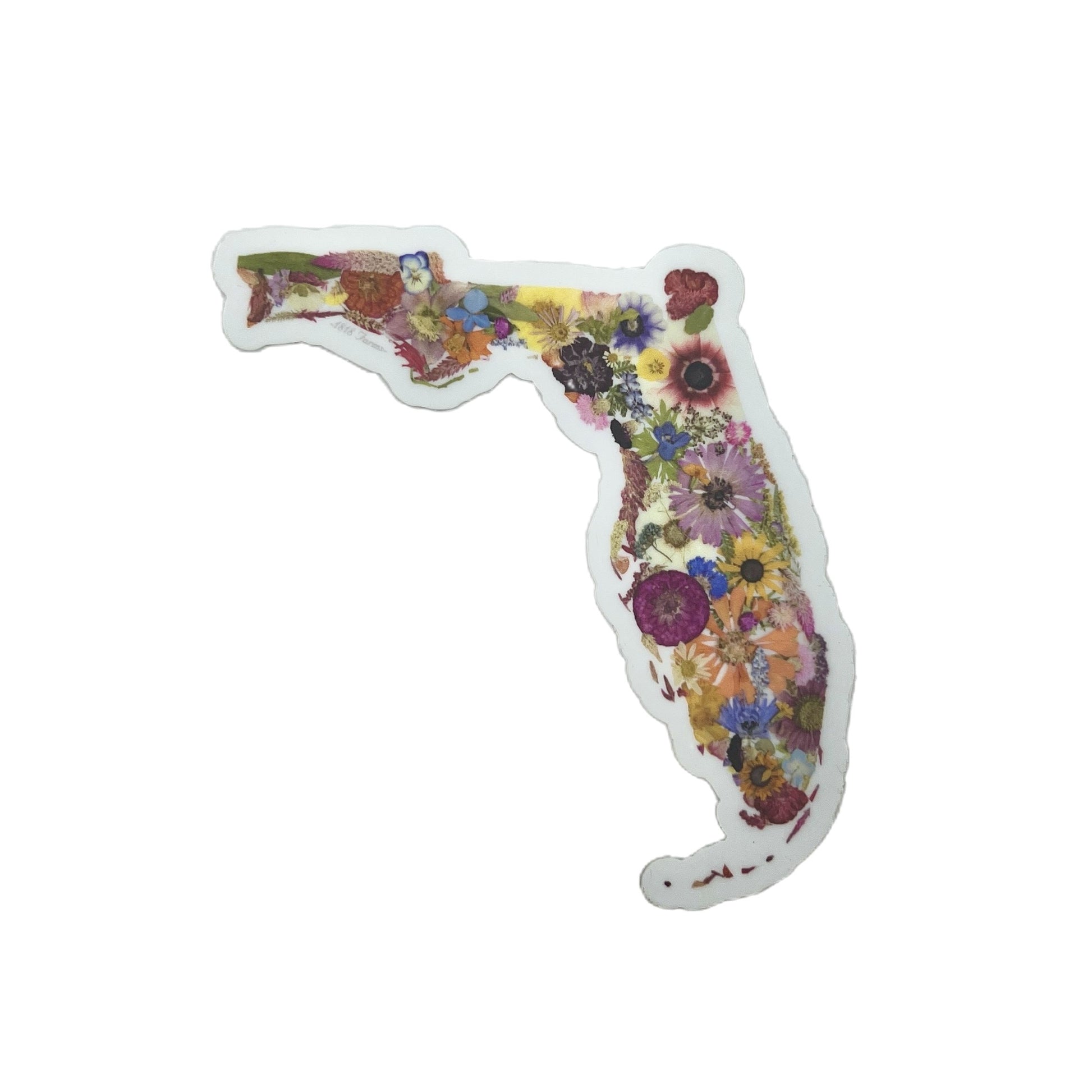 State Themed Vinyl Sticker - "Where I Bloom" Collection Vinyl Sticker 1818 Farms Florida  