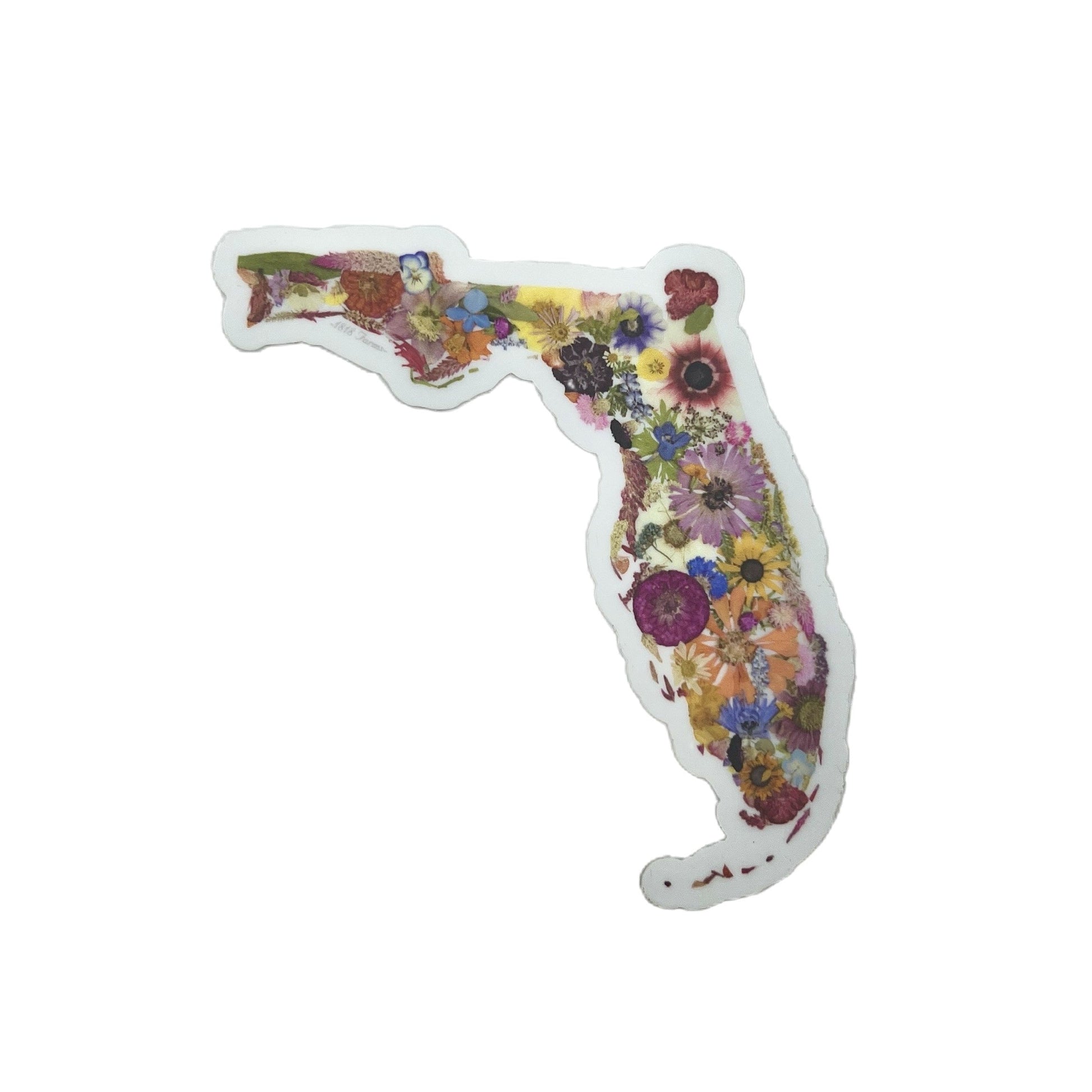 Florida Themed Vinyl Sticker - "Where I Bloom" Collection Vinyl Sticker 1818 Farms   