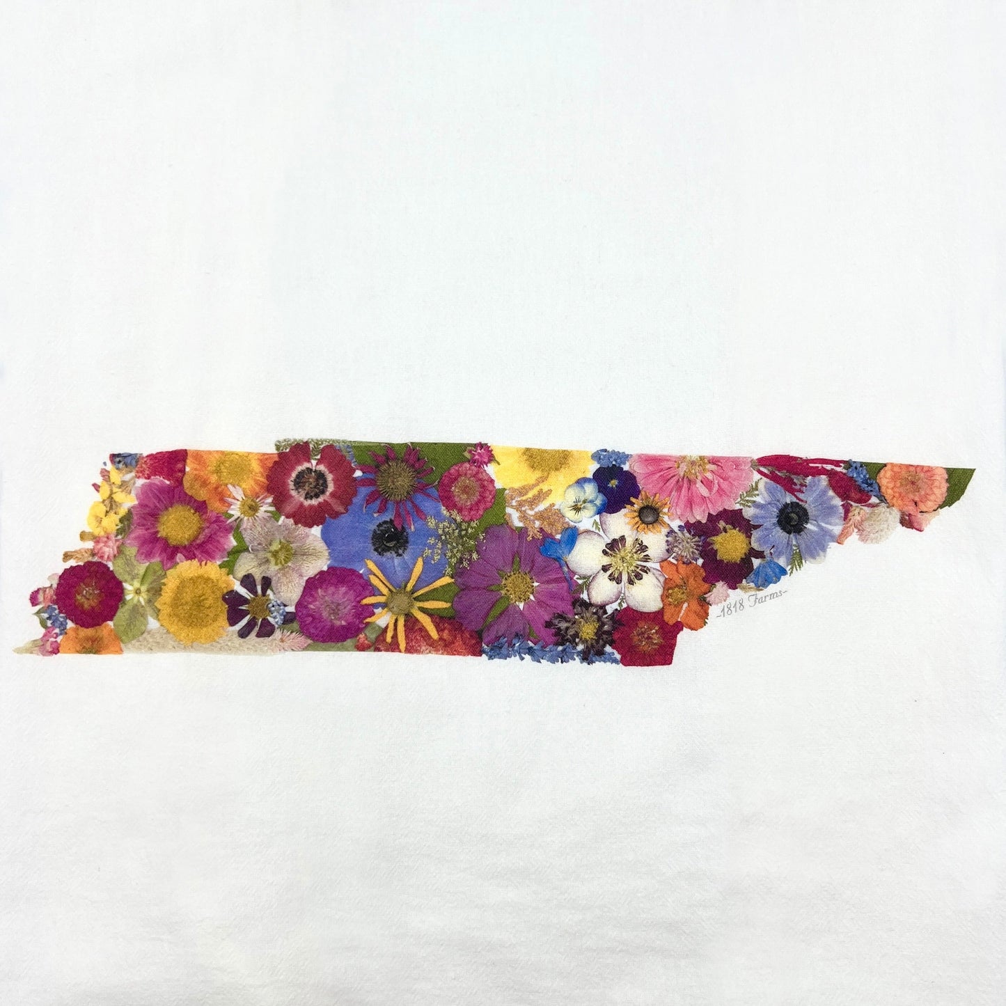 Tennessee Themed Flour Sack Towel - "Where I Bloom" Collection Towel 1818 Farms   