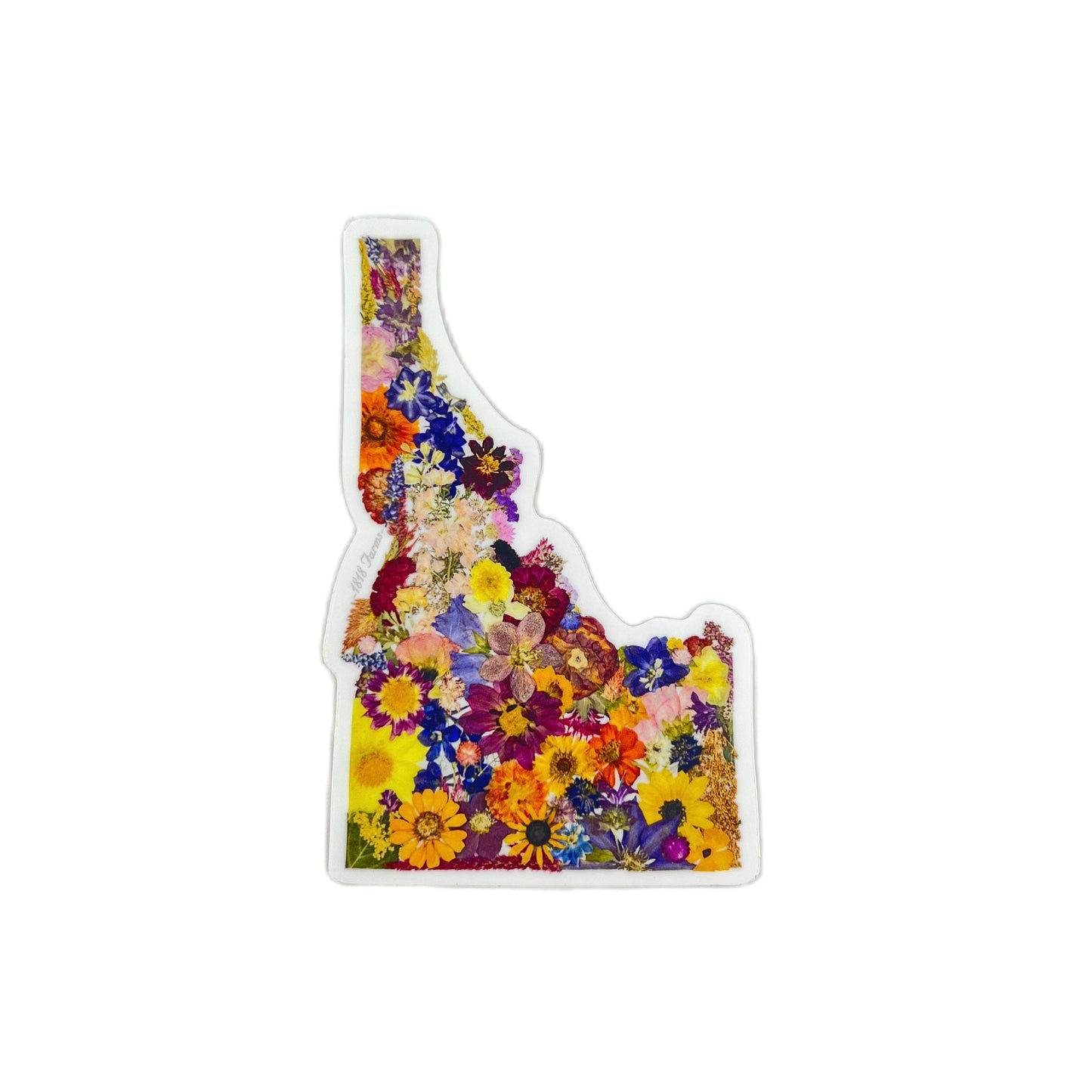 Idaho Themed Vinyl Sticker - "Where I Bloom" Collection Vinyl Sticker 1818 Farms