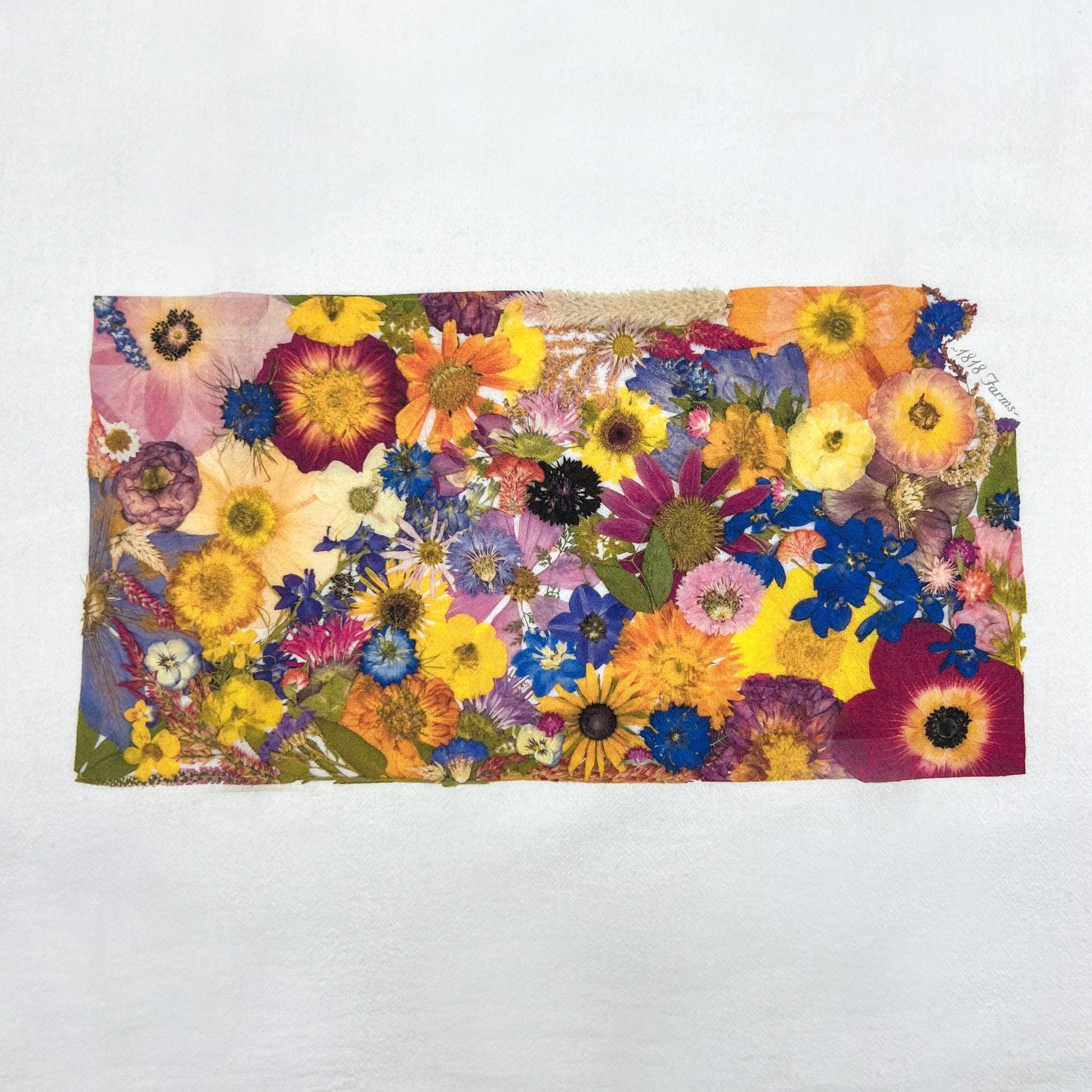 Kansas Themed Flour Sack Towel - "Where I Bloom" Collection Towel 1818 Farms