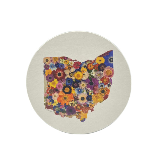 Ohio Themed Coasters (Set of 6) - "Where I Bloom" Collection Coaster 1818 Farms   