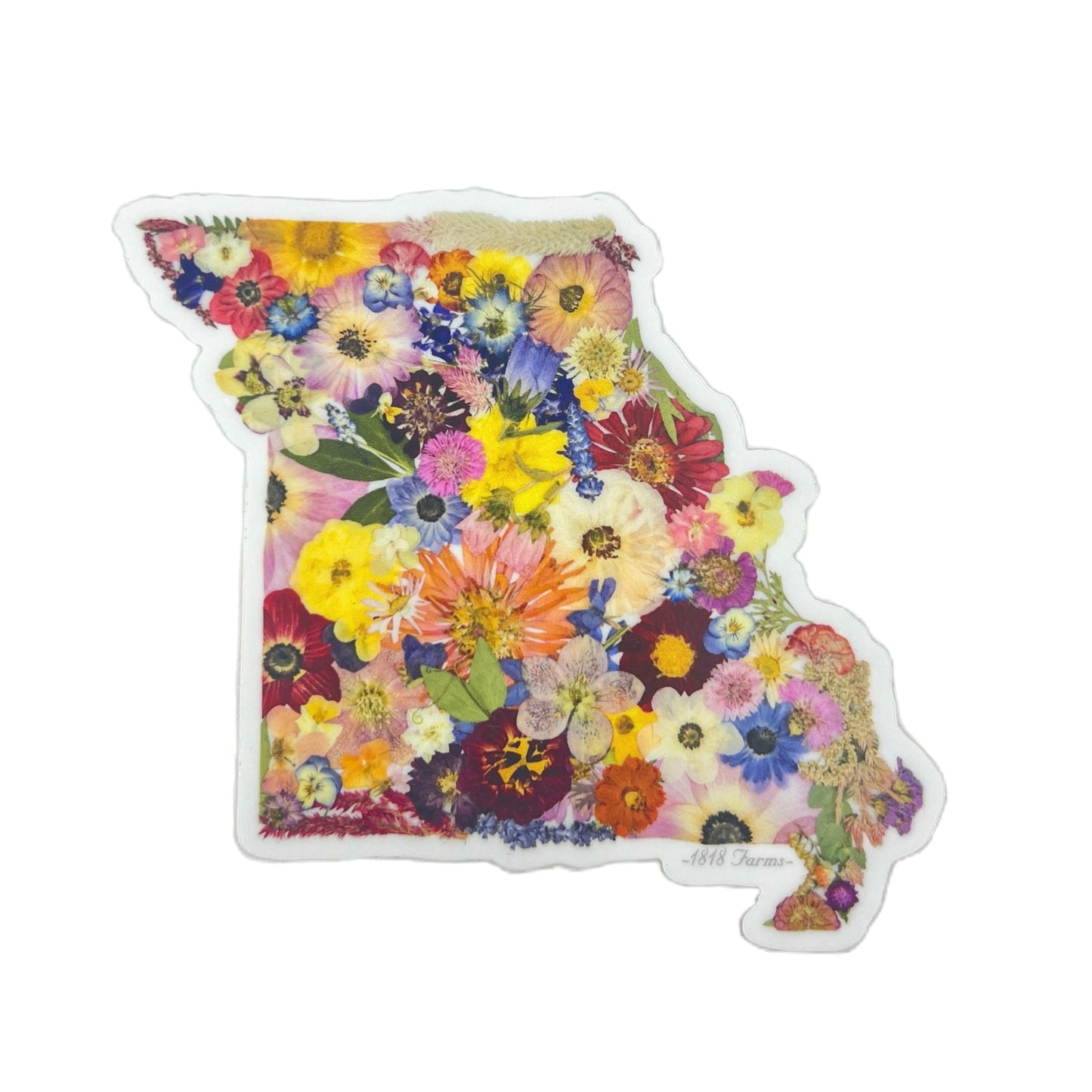 State Themed Vinyl Sticker - "Where I Bloom" Collection Vinyl Sticker 1818 Farms Missouri