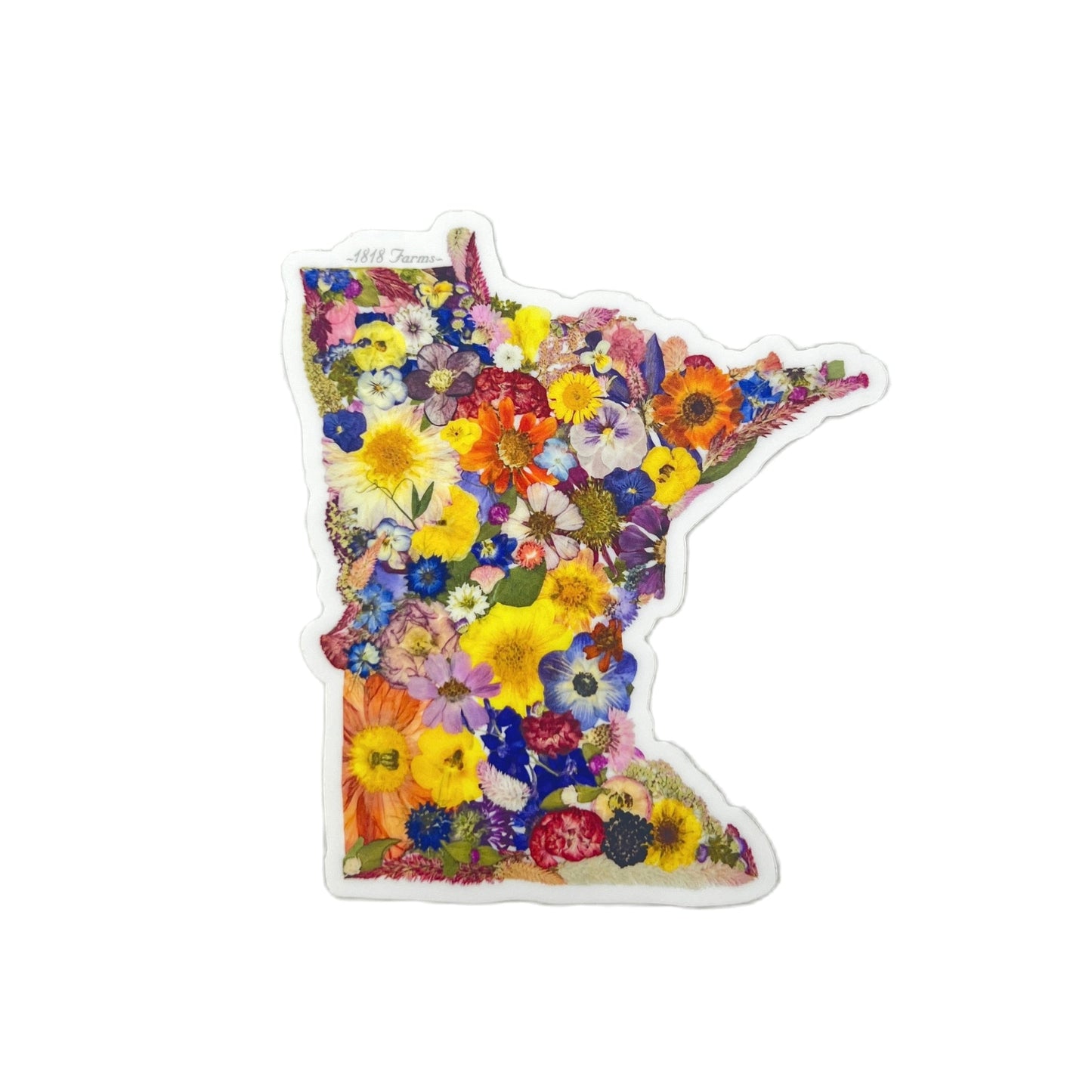 State Themed Vinyl Sticker - "Where I Bloom" Collection Vinyl Sticker 1818 Farms Minnesota