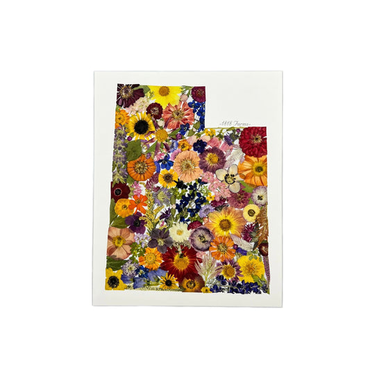 Utah Themed Giclée Print  - "Where I Bloom" Collection Giclee Art Print 1818 Farms   