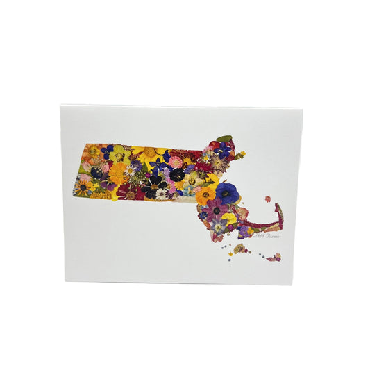 Massachusetts Themed Notecards (Set of 6)  - "Where I Bloom" Collection Notecard 1818 Farms   