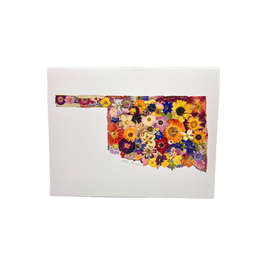 Oklahoma Themed Notecards (Set of 6)  - "Where I Bloom" Collection Notecard 1818 Farms   