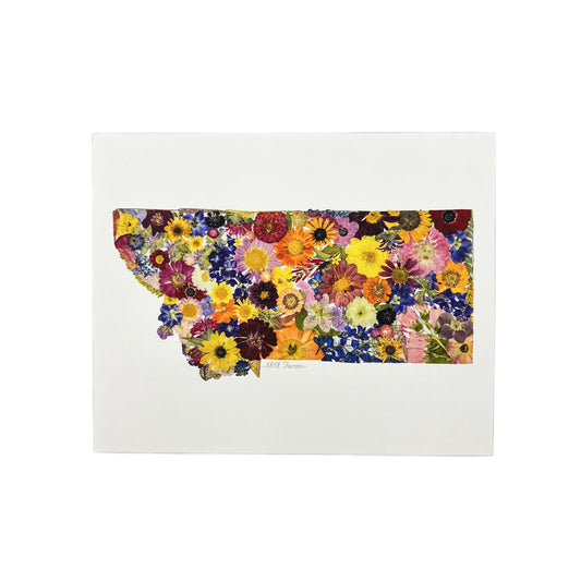 Montana Themed Giclée Print  - "Where I Bloom" Collection Giclee Art Print 1818 Farms   