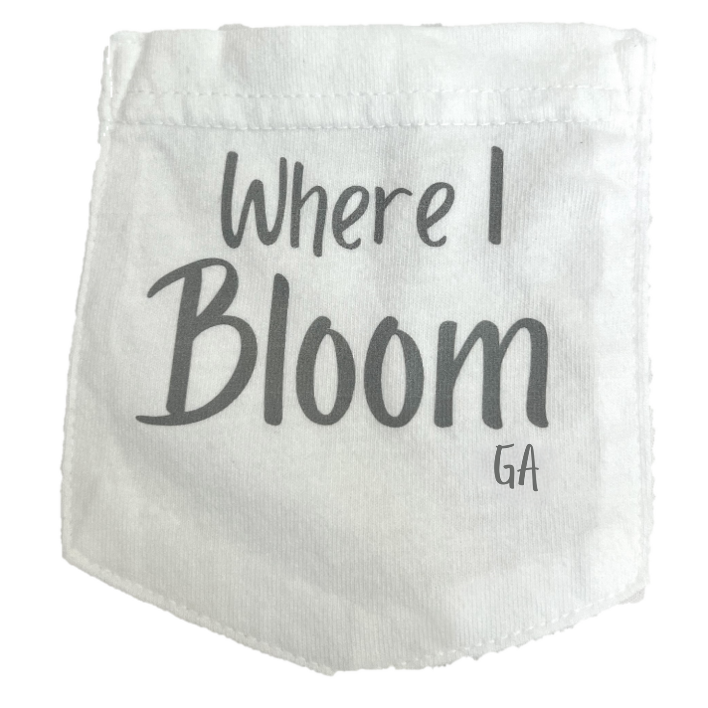 Georgia Themed Comfort Colors Tshirt - "Where I Bloom" Collection T-Shirts 1818 Farms   